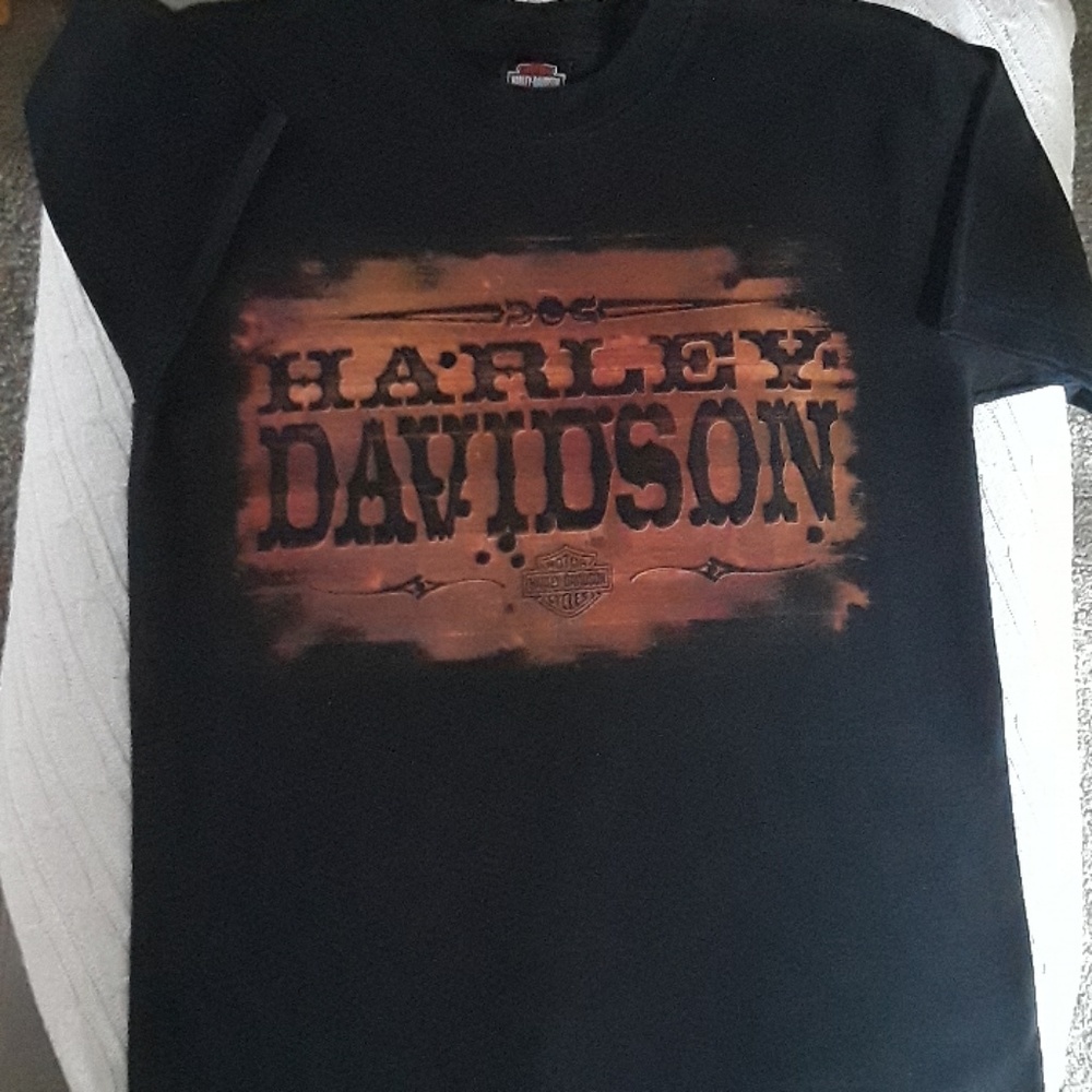 Harley-davidson black t-shirt  with print